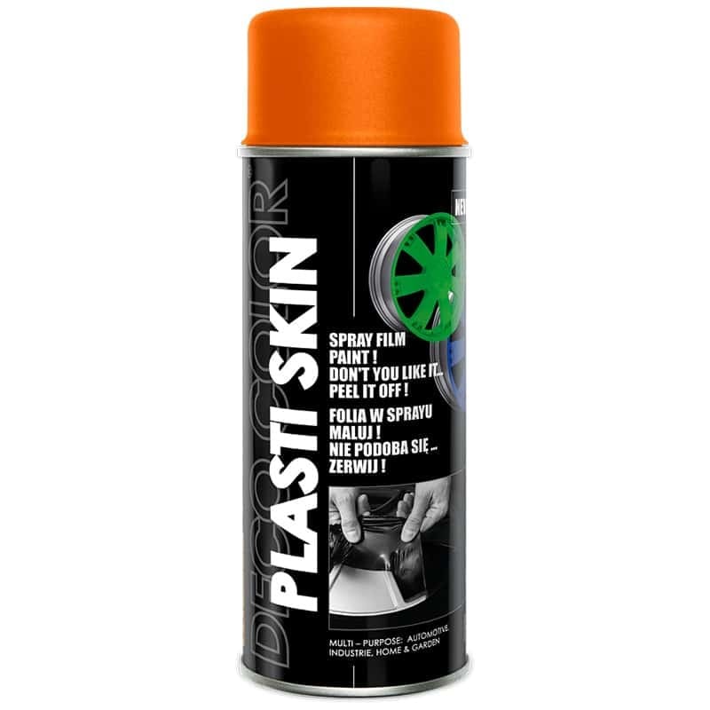 Spray vopsea cauciucata jante, folie cauciucata PlastiSkin RAL 2004 Orange 400ml